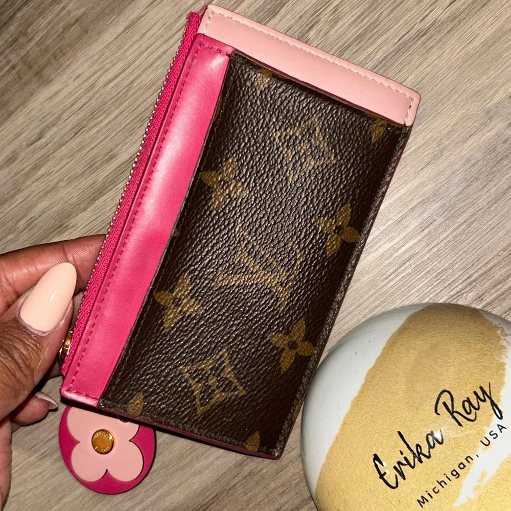 Louis Vuitton‎ Monogram Porte Carte Zip Coin Case Card Wallet